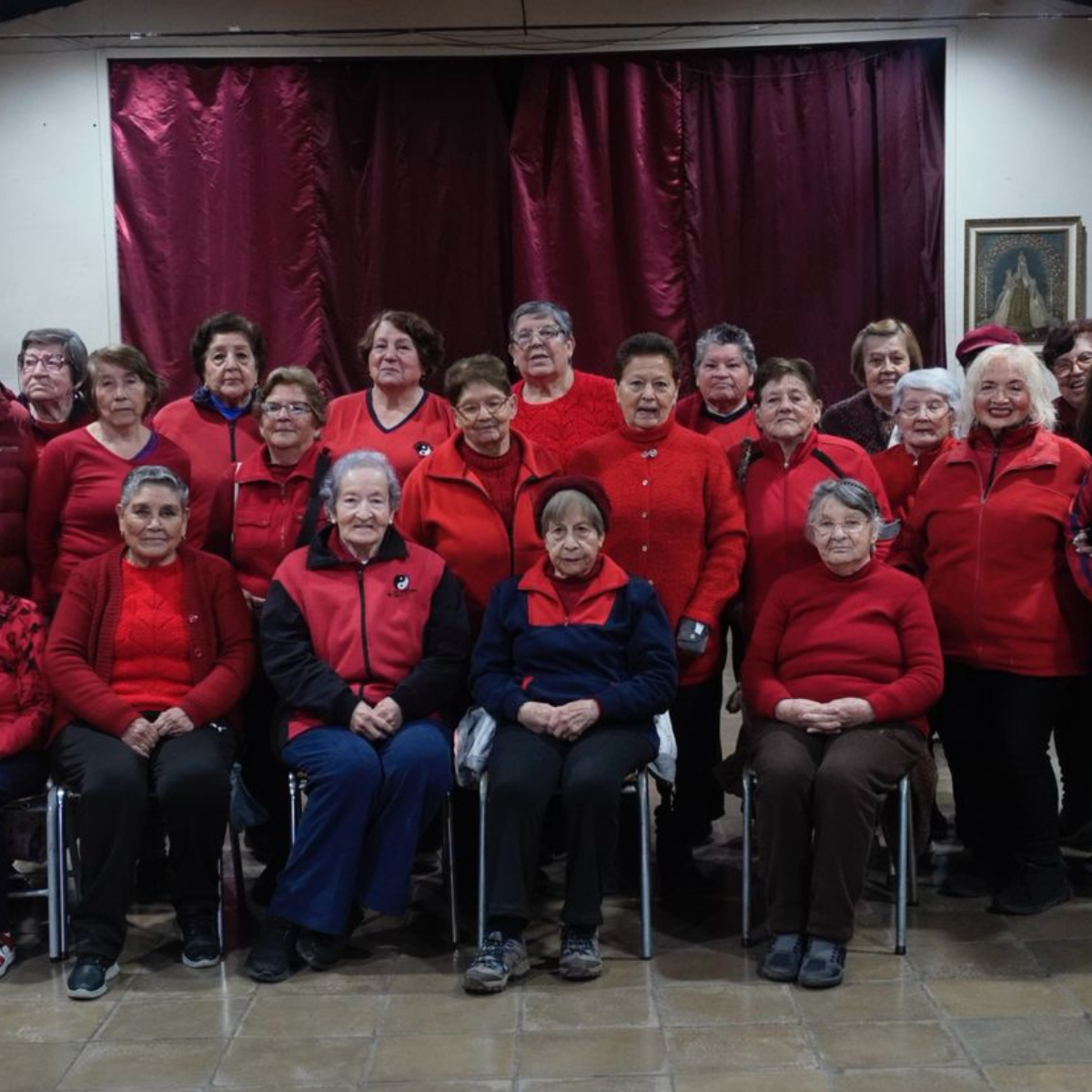 Participantes mayores en actividad inclusiva